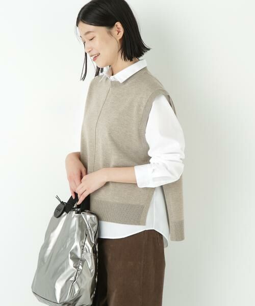 human woman / ヒューマンウーマン ニット・セーター | ◆ハーゲージクルーネックニットベスト | 詳細14