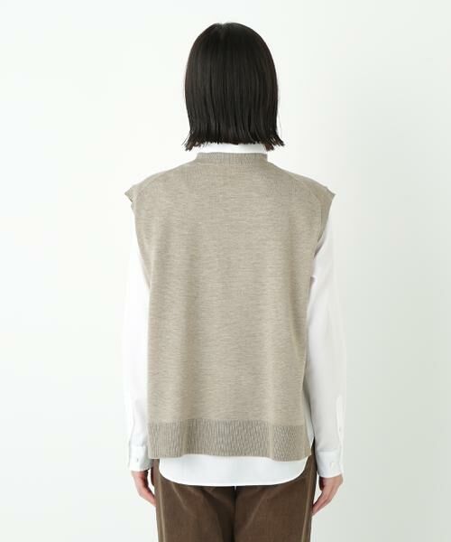 human woman / ヒューマンウーマン ニット・セーター | ◆ハーゲージクルーネックニットベスト | 詳細18
