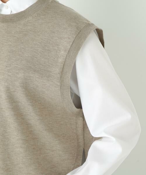 human woman / ヒューマンウーマン ニット・セーター | ◆ハーゲージクルーネックニットベスト | 詳細20