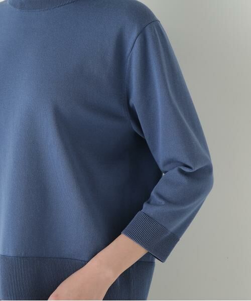 human woman / ヒューマンウーマン ニット・セーター | ◆綿ポリエステル取外し衿付プルオーバー | 詳細9