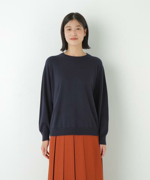 human woman / ヒューマンウーマン ニット・セーター | ◆コットンミックスドルマンプルオーバー | 詳細3