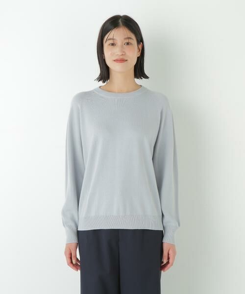human woman / ヒューマンウーマン ニット・セーター | ◆コットンミックスドルマンプルオーバー | 詳細9