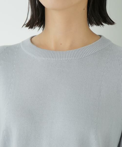 human woman / ヒューマンウーマン ニット・セーター | ◆コットンミックスドルマンプルオーバー | 詳細12