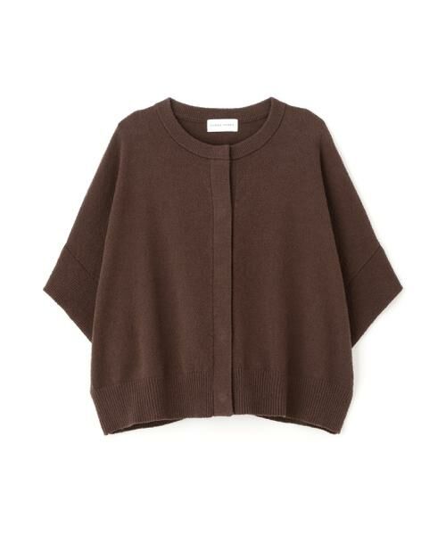 human woman / ヒューマンウーマン ニット・セーター | ◆綿ナイロンブークレ半袖カーディガン | 詳細7