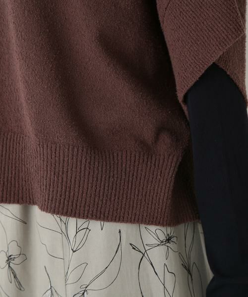 human woman / ヒューマンウーマン ニット・セーター | ◆綿ナイロンブークレ半袖カーディガン | 詳細16