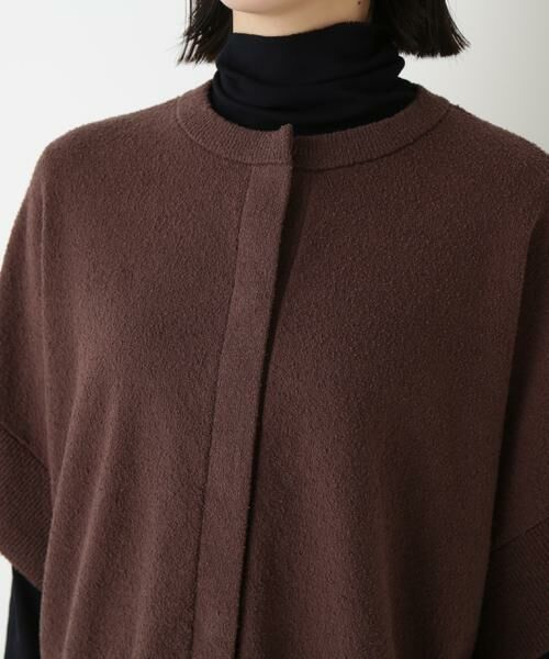 human woman / ヒューマンウーマン ニット・セーター | ◆綿ナイロンブークレ半袖カーディガン | 詳細13