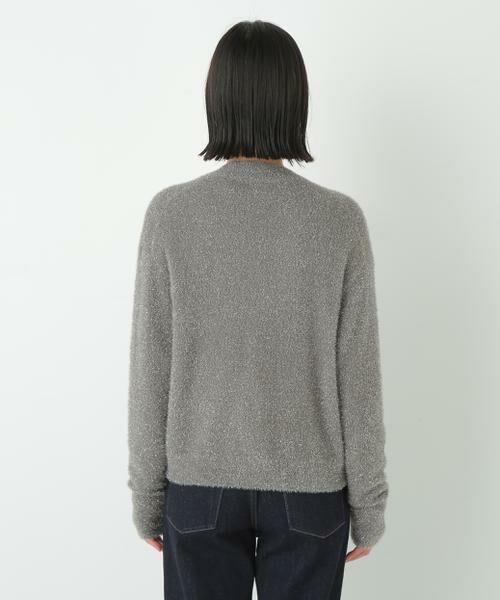 human woman / ヒューマンウーマン ニット・セーター | ◆ラメシャギーＶネックカーディガン | 詳細5