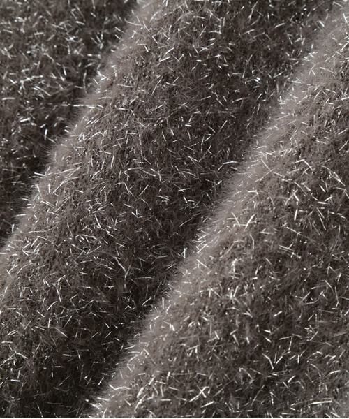 human woman / ヒューマンウーマン ニット・セーター | ◆ラメシャギーＶネックカーディガン | 詳細6