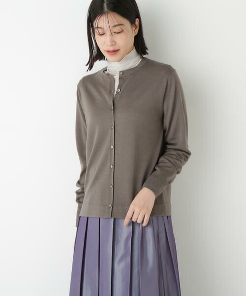 human woman / ヒューマンウーマン ニット・セーター | ◆ハイツイストウールクルーネックカーディガン | 詳細2