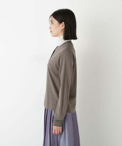 human woman / ヒューマンウーマン ニット・セーター | ◆ハイツイストウールクルーネックカーディガン | 詳細5