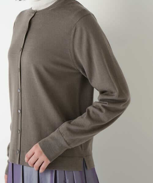 human woman / ヒューマンウーマン ニット・セーター | ◆ハイツイストウールクルーネックカーディガン | 詳細8