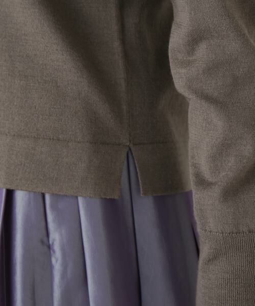 human woman / ヒューマンウーマン ニット・セーター | ◆ハイツイストウールクルーネックカーディガン | 詳細9