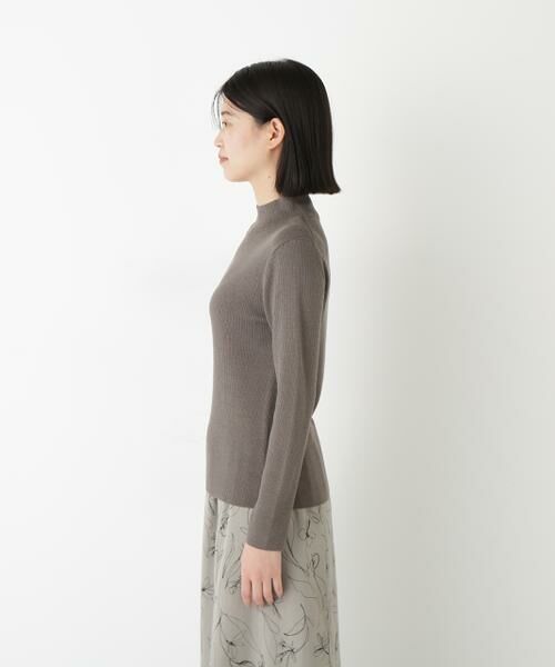 human woman / ヒューマンウーマン ニット・セーター | ◆ハイツイストウールハイネックリブプルオーバー | 詳細5