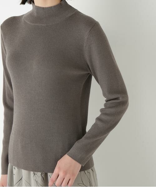 human woman / ヒューマンウーマン ニット・セーター | ◆ハイツイストウールハイネックリブプルオーバー | 詳細8