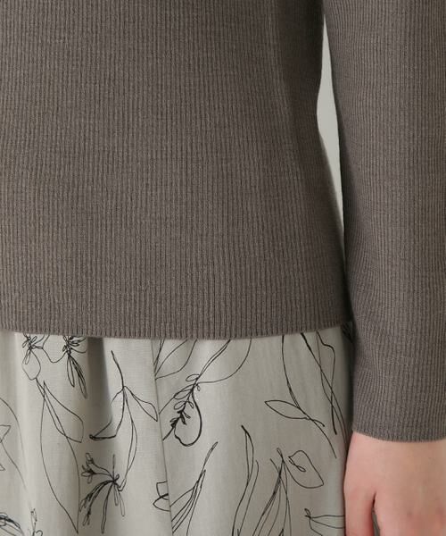 human woman / ヒューマンウーマン ニット・セーター | ◆ハイツイストウールハイネックリブプルオーバー | 詳細9