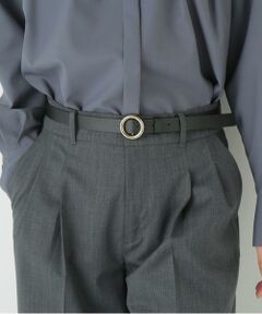 ・お届け予定日:9月中旬頃<br/><b>アクセサリー感覚でプラスワンしたいレザーベルト</b><br/>【デザインのポイント】<br/>グラフィカルな円形バックルが特徴的なベルトです。<br/>【素材のポイント】<br/>しなやかな表革ブラックの1色展開となります。<br/>【おすすめコーディネート】<br/>ギボシ留めタイプなのでトップスやワンピース等のウエストマークとしてアクセサリー感覚でも使用できます。<br/><br/>【LEFIJE】<br/>イタリア中部の街、Pescaraで作られるレザーグッズブランドです。クラッシックでありモダンなテイストのデザインを展開しています。