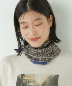 human woman / ヒューマンウーマン マフラー・ショール・スヌード・ストール | ◆レオパードオリジナルシルクスカーフ