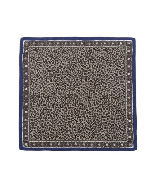 human woman / ヒューマンウーマン マフラー・ショール・スヌード・ストール | ◆レオパードオリジナルシルクスカーフ | 詳細1