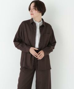 human woman / ヒューマンウーマン シャツ・ブラウス | ◆ライトフラノウォッシャブルシャツ