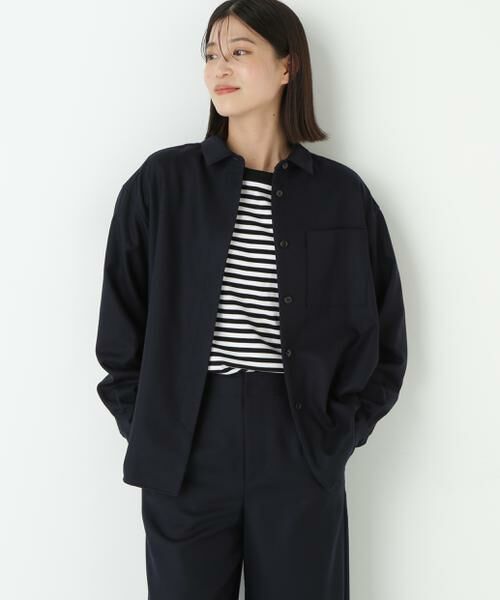 human woman / ヒューマンウーマン シャツ・ブラウス | ◆ライトフラノウォッシャブルシャツ | 詳細2