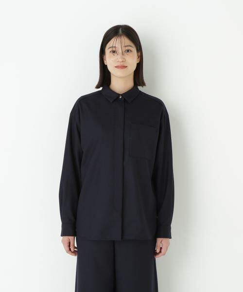 human woman / ヒューマンウーマン シャツ・ブラウス | ◆ライトフラノウォッシャブルシャツ | 詳細5