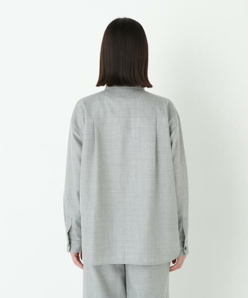 human woman / ヒューマンウーマン シャツ・ブラウス | ◆ライトフラノウォッシャブルシャツ | 詳細11