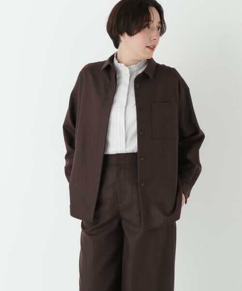 human woman / ヒューマンウーマン シャツ・ブラウス | ◆ライトフラノウォッシャブルシャツ | 詳細14