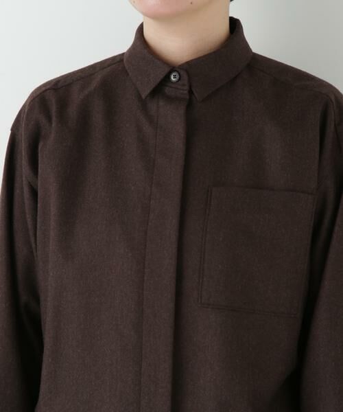 human woman / ヒューマンウーマン シャツ・ブラウス | ◆ライトフラノウォッシャブルシャツ | 詳細19