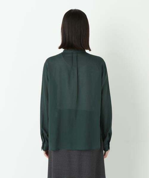 human woman / ヒューマンウーマン シャツ・ブラウス | ◆コットンジョーゼットボイルバンドシャツブラウス | 詳細11