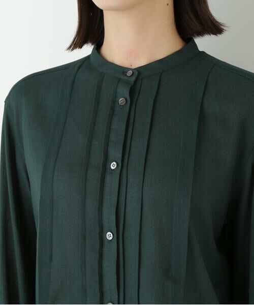 human woman / ヒューマンウーマン シャツ・ブラウス | ◆コットンジョーゼットボイルバンドシャツブラウス | 詳細12
