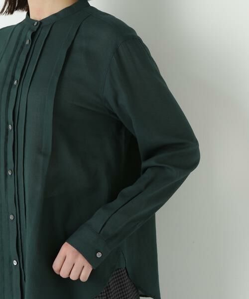 human woman / ヒューマンウーマン シャツ・ブラウス | ◆コットンジョーゼットボイルバンドシャツブラウス | 詳細13