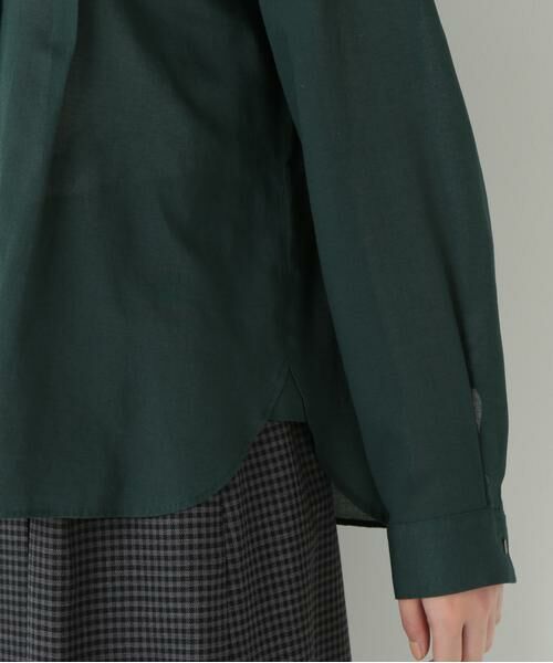 human woman / ヒューマンウーマン シャツ・ブラウス | ◆コットンジョーゼットボイルバンドシャツブラウス | 詳細14