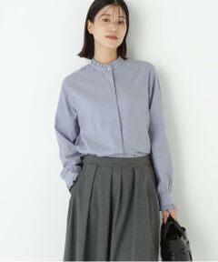 human woman / ヒューマンウーマン シャツ・ブラウス | ◆スタンドフリルブラウス