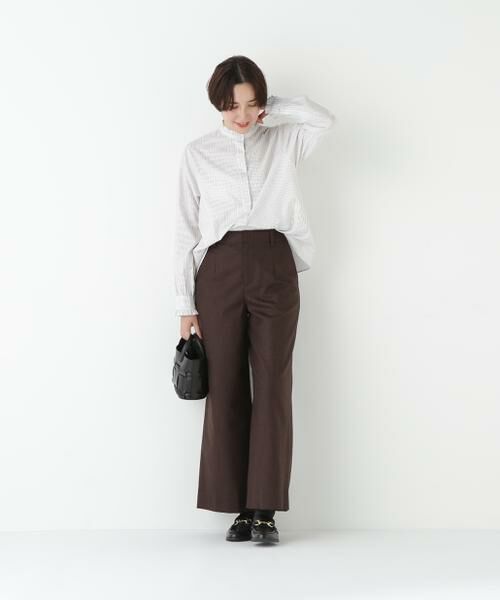 human woman / ヒューマンウーマン シャツ・ブラウス | ◆スタンドフリルブラウス | 詳細2