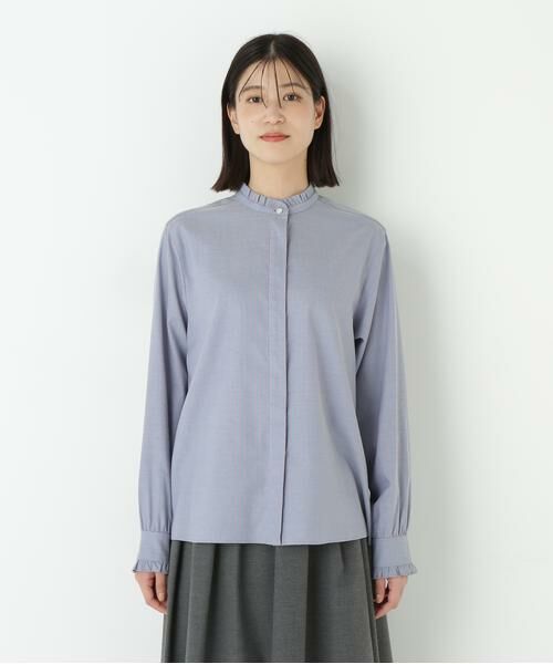 human woman / ヒューマンウーマン シャツ・ブラウス | ◆スタンドフリルブラウス | 詳細14