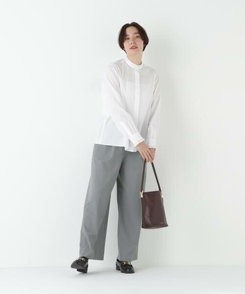 human woman / ヒューマンウーマン シャツ・ブラウス | ◆スタンドフリルブラウス | 詳細18