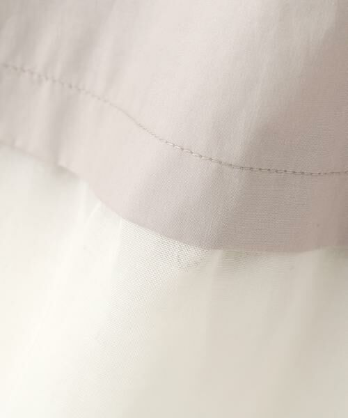human woman / ヒューマンウーマン シャツ・ブラウス | ◆シアーヘムドッキングハイネックブラウス | 詳細6