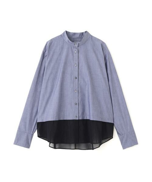 human woman / ヒューマンウーマン シャツ・ブラウス | ◆シアーヘムドッキングハイネックブラウス | 詳細7