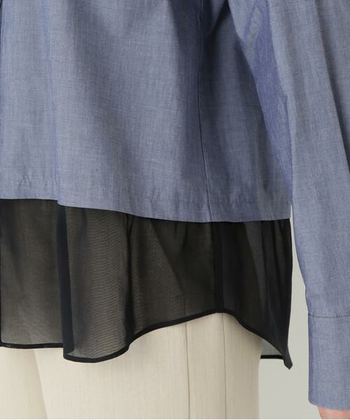 human woman / ヒューマンウーマン シャツ・ブラウス | ◆シアーヘムドッキングハイネックブラウス | 詳細14