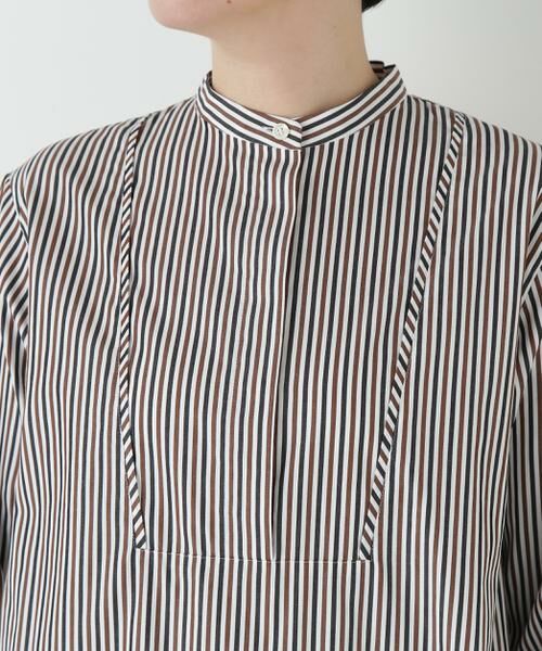 human woman / ヒューマンウーマン シャツ・ブラウス | ◆ストライプオーバーブラウス | 詳細8