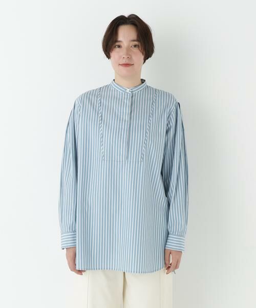 human woman / ヒューマンウーマン シャツ・ブラウス | ◆ストライプオーバーブラウス | 詳細16