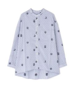 human woman / ヒューマンウーマン シャツ・ブラウス | ＮＡＴＩＣマリンカットジャガードブラウス