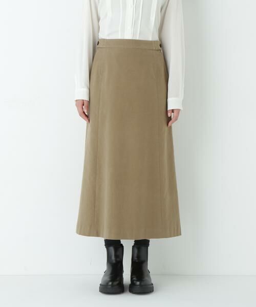 human woman / ヒューマンウーマン スカート | ◆ライトモールスキンＡラインスカート | 詳細11