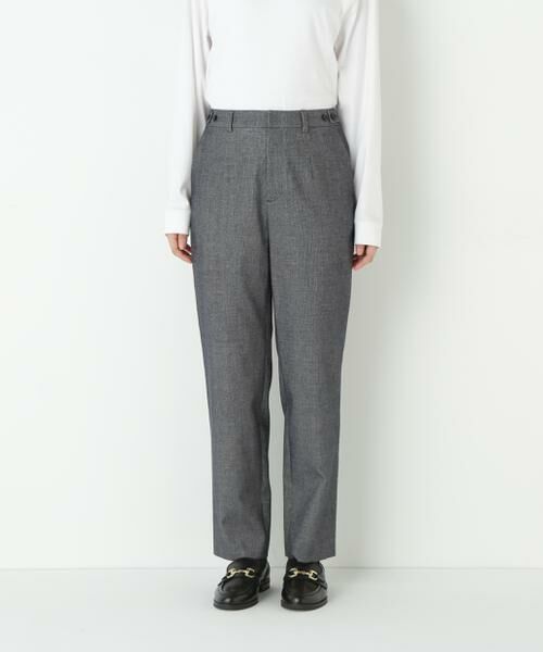 human woman / ヒューマンウーマン パンツ | ◆ピケスエードスリムストレートパンツ | 詳細4