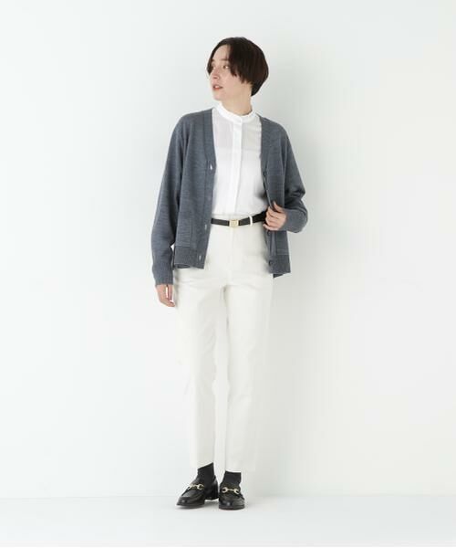 human woman / ヒューマンウーマン パンツ | ◆ピケスエードスリムストレートパンツ | 詳細10