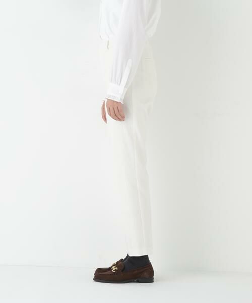 human woman / ヒューマンウーマン パンツ | ◆ピケスエードスリムストレートパンツ | 詳細13