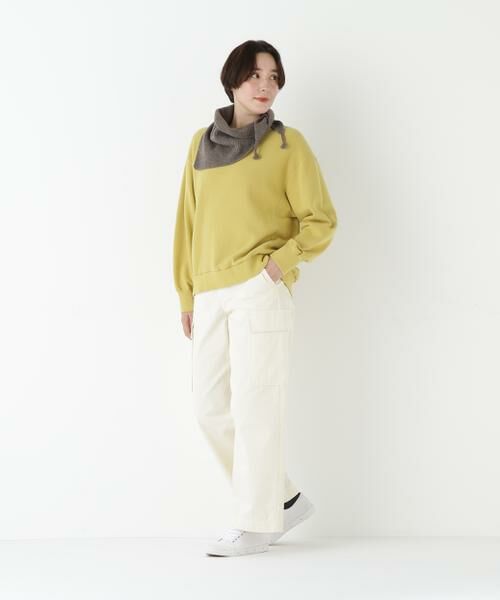 human woman / ヒューマンウーマン パンツ | ◆オーガニックコットンチノクロスカーゴパンツ | 詳細2