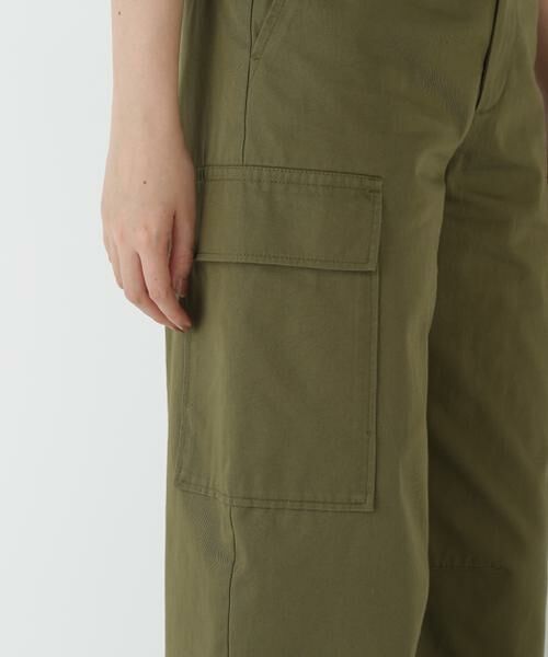 human woman / ヒューマンウーマン パンツ | ◆オーガニックコットンチノクロスカーゴパンツ | 詳細18