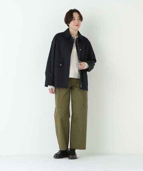 human woman / ヒューマンウーマン パンツ | ◆オーガニックコットンチノクロスカーゴパンツ | 詳細12