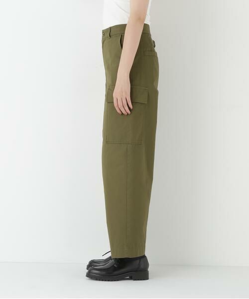 human woman / ヒューマンウーマン パンツ | ◆オーガニックコットンチノクロスカーゴパンツ | 詳細14